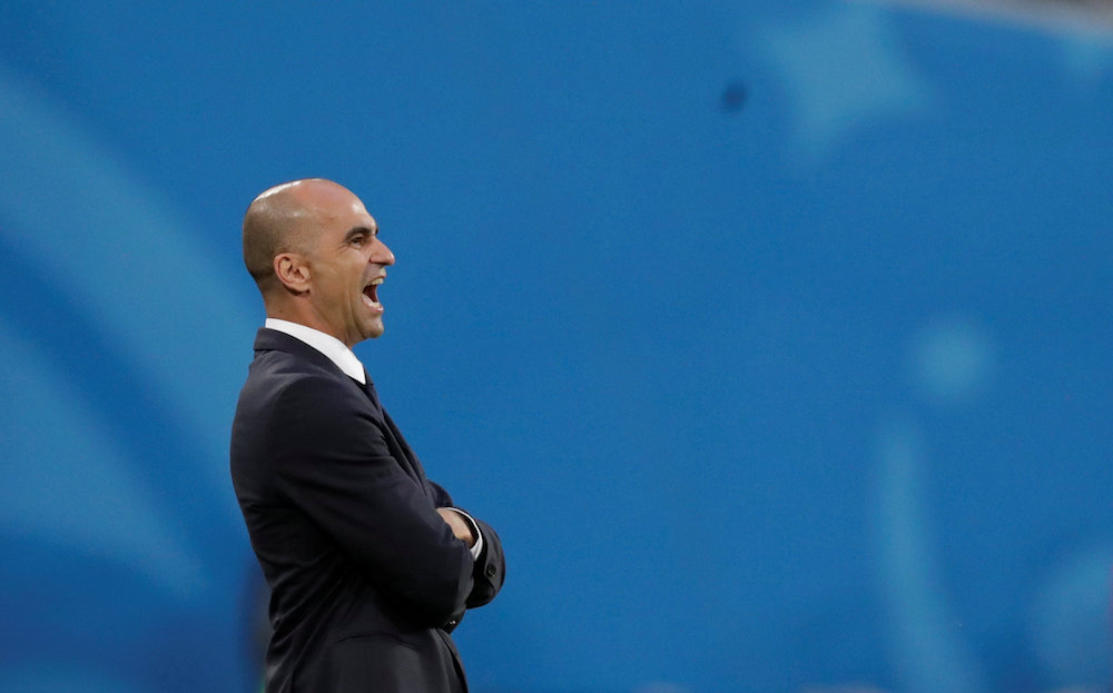 Belgium coach Roberto Martinez during the match against France in Saint Petersburg July 11, 2018. u00e2u20acu201d Reuters pic
