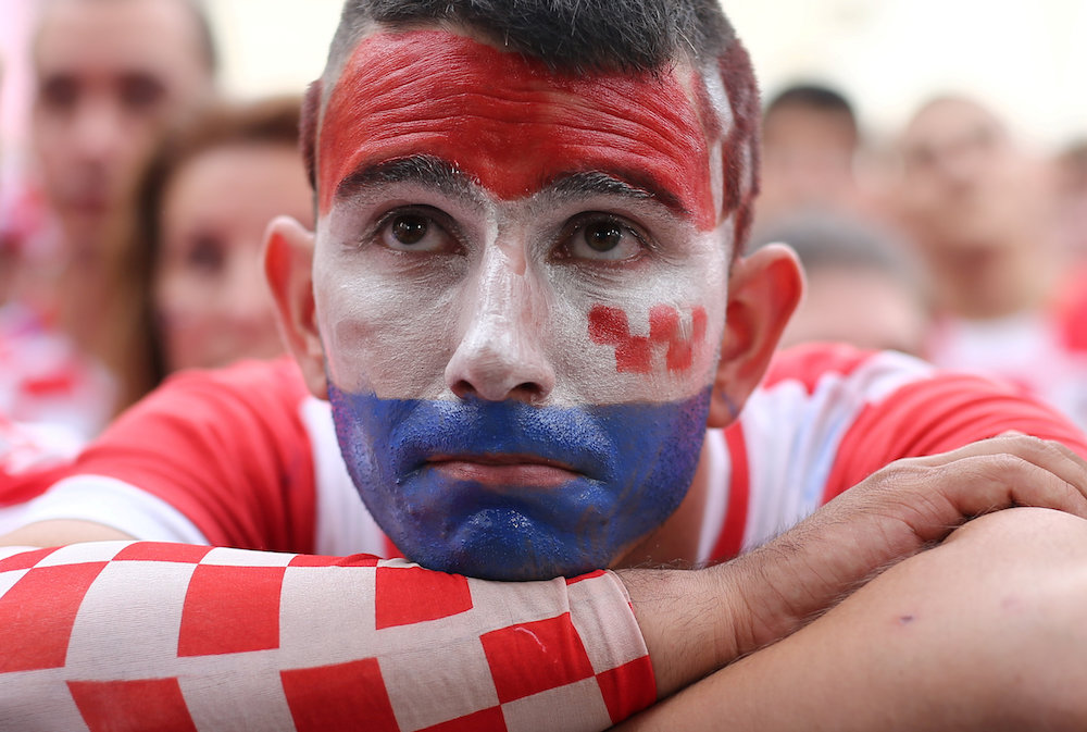 Croatiau00e2u20acu2122s fans watch the broadcast of the match at the cityu00e2u20acu2122s main square in Zagreb July 16, 2018. u00e2u20acu201d Reuters pic 