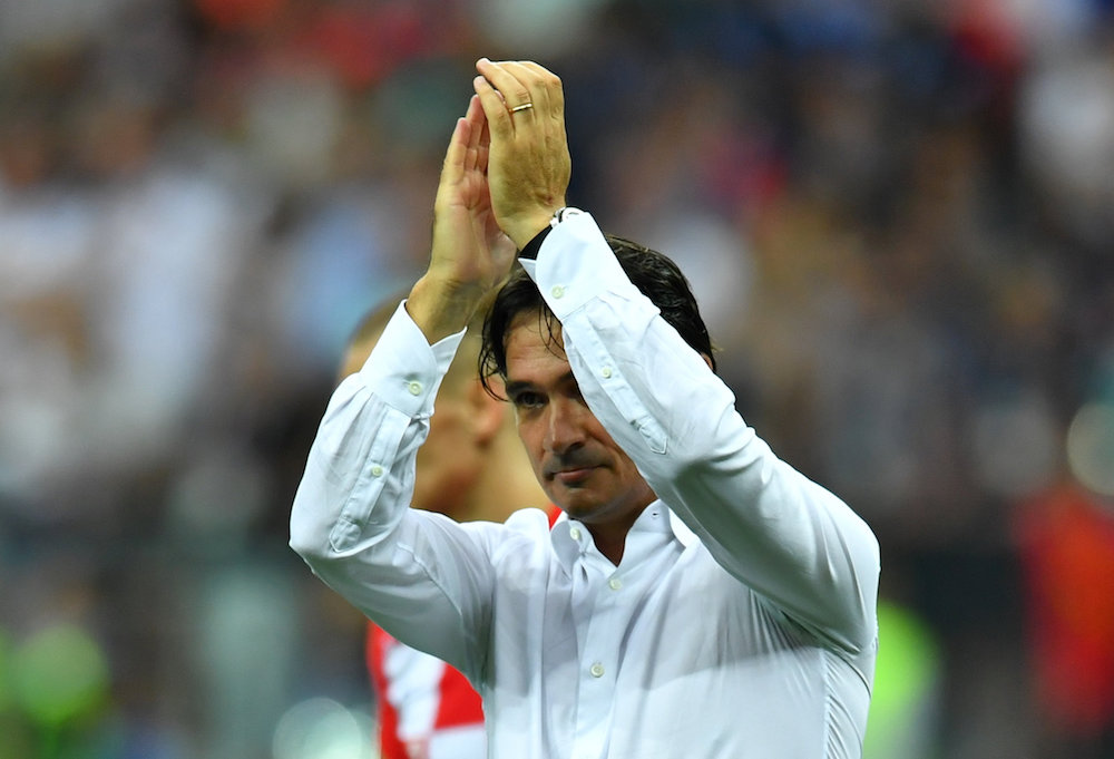 Croatia coach Zlatko Dalic applauds fans after the match against France at Luzhniki Stadium, Moscow July 16, 2018. u00e2u20acu201d Reuters pic