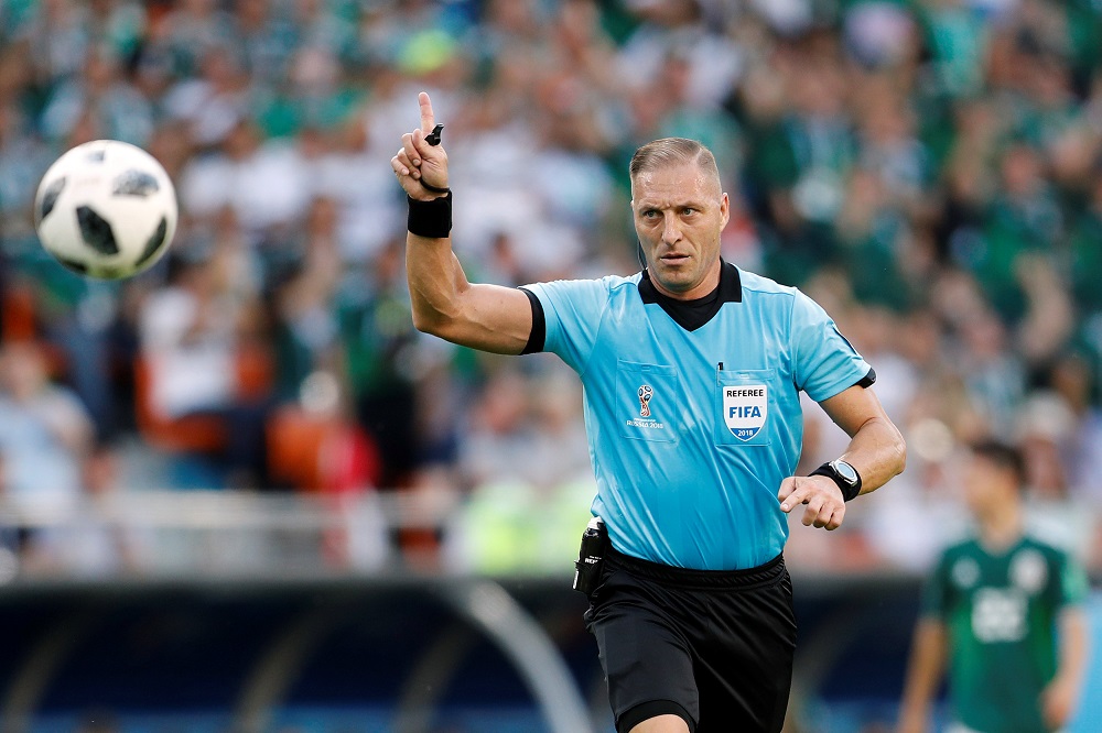 Referee Nestor Pitana during the Group F match between Mexico and Sweden at the Ekaterinburg Arena in Russia June 27, 2018. u00e2u20acu201d Reuters pic 