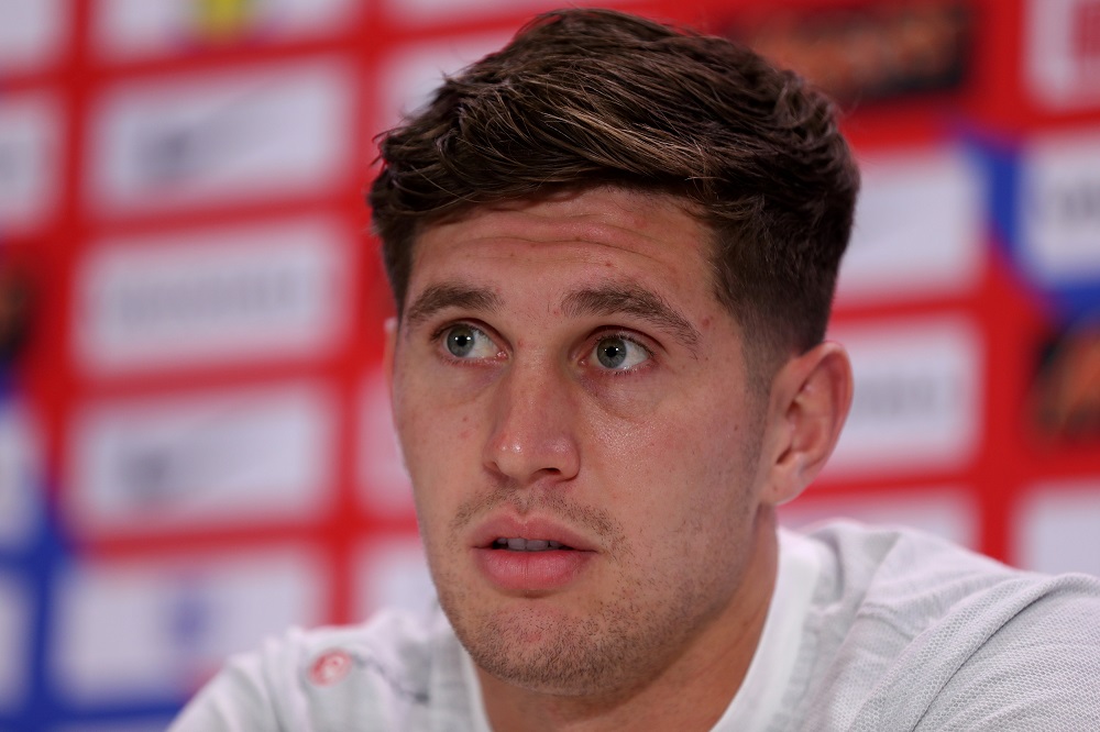 John Stones during a press conference at the England Training Camp in Saint Petersburg July 5, 2018. u00e2u20acu201d Reuters pic 