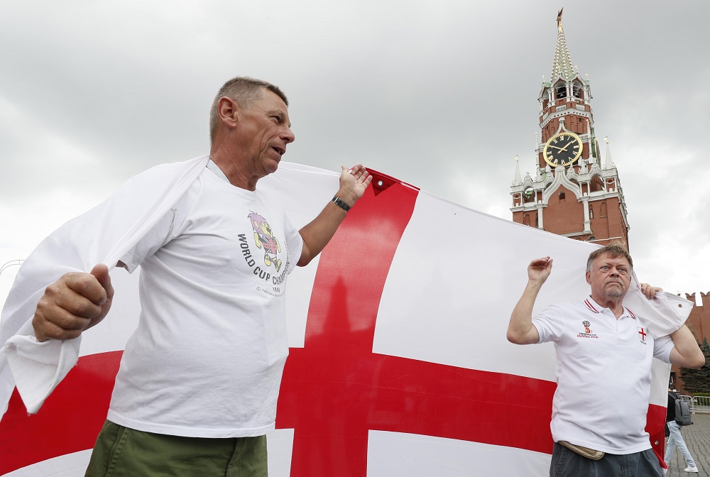 England supporters gather at the Red Square in Moscow July 10, 2018. u00e2u20acu201d Reuters pic