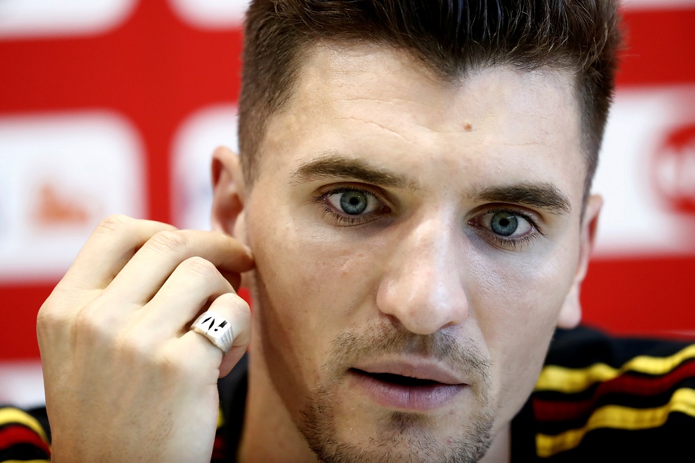 Belgium's Thomas Meunier during a press conference in Moscow July 12, 2018. u00e2u20acu201d Reuters pic 