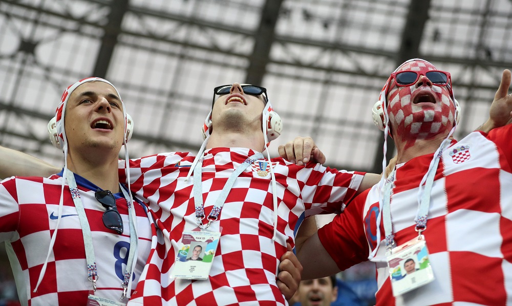Croatia fans inside the Luzhniki Stadium in Moscow July 11, 2018. u00e2u20acu201d Reuters pic 
