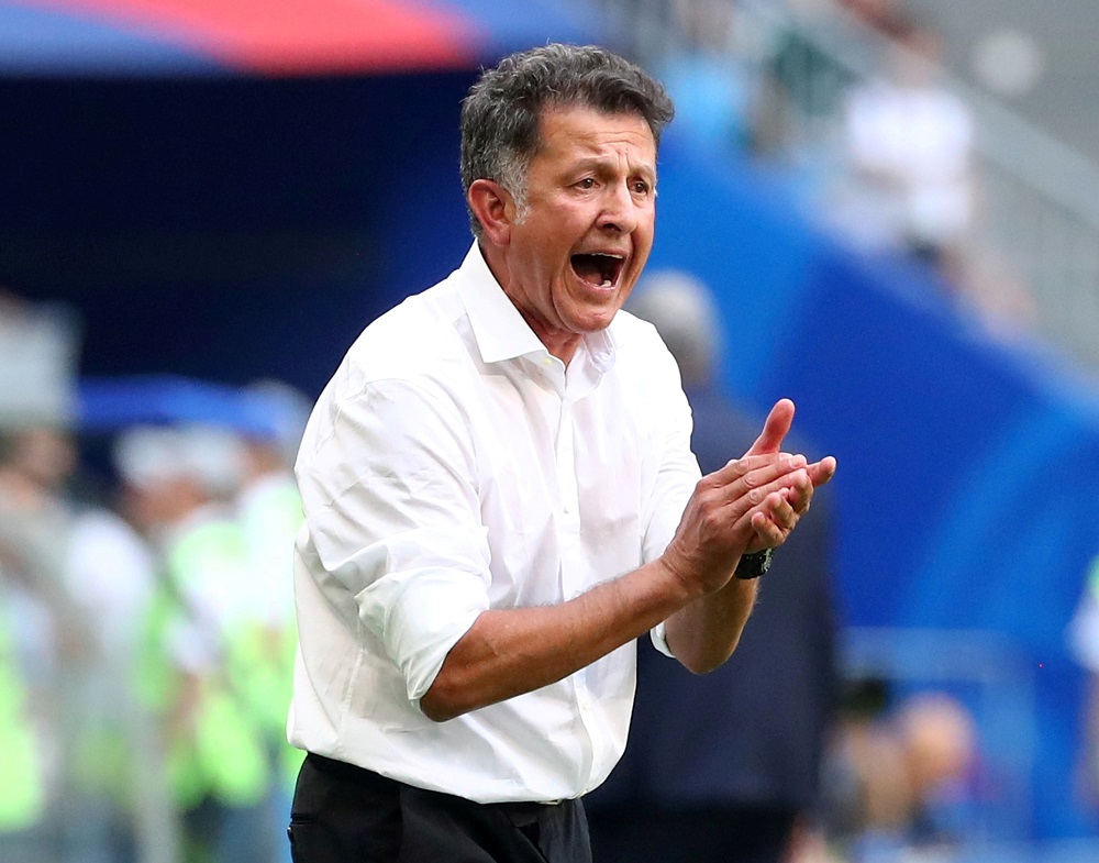 Mexico coach Juan Carlos Osorio gestures during the match against Brazil at the Samara Arena in Russia July 2, 2018. u00e2u20acu201d Reuters pic 