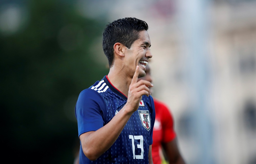 Japanu00e2u20acu2122s Yoshinori Muto reacts during the match agaist Switzerland June 8, 2018. u00e2u20acu201d Reuters pic