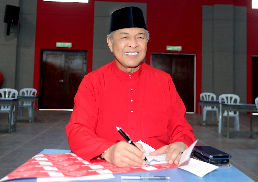 Datuk Seri Zahid Hamidi at the Umno delegates meeting in Bagan Datuk June 30, 2018. u00e2u20acu201d Picture by Farhan Najib