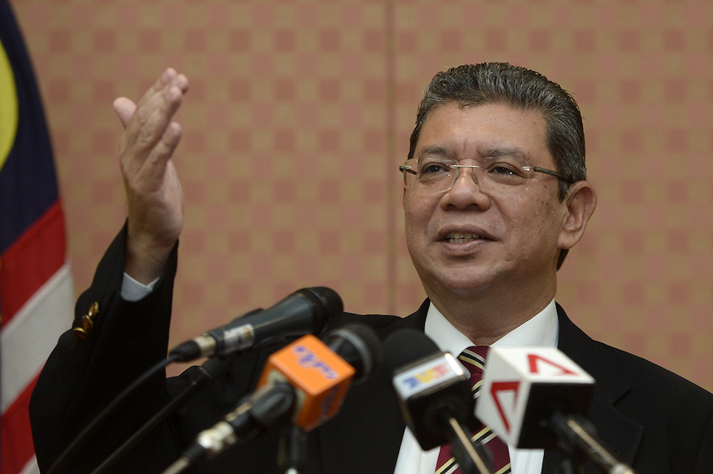 Foreign Minister Datuk Saifuddin Abdullah speaks during a press conference at Wisma Putra in Putrajaya July 2, 2018. u00e2u20acu201d Picture by Mukhriz Hazim
