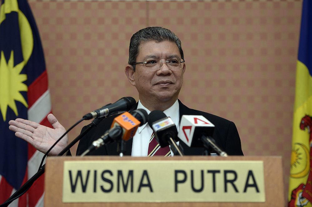 Foreign Minister Datuk Saifuddin Abdullah speaks during a press conference at Wisma Putra in Putrajaya July 2, 2018. u00e2u20acu201d Picture by Mukhriz Hazim