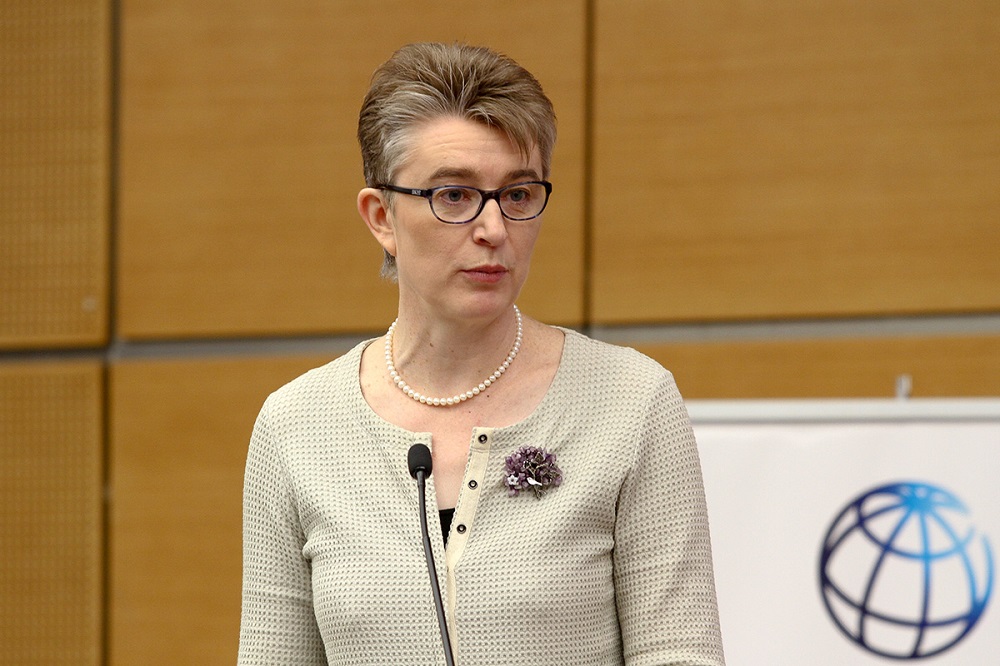 World Bank Group's Mara Warwick speaks during the launch of World Banku00e2u20acu2122s latest edition of the Malaysia Economic Monitor at Sasana Kijang in Kuala Lumpur July 2 2018. u00e2u20acu201d Picture by Mukhriz Hazim