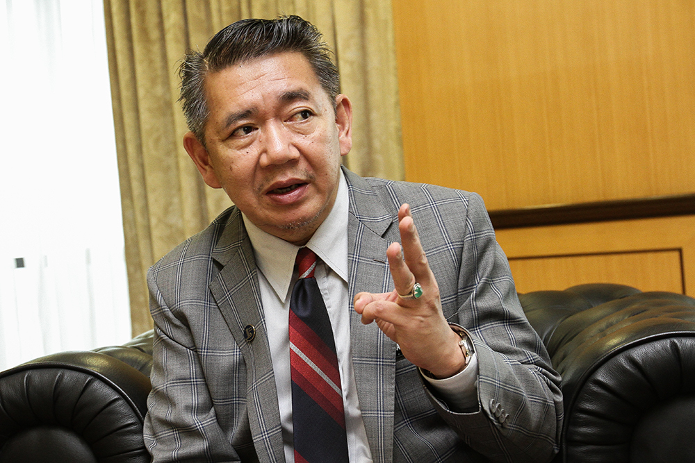 Agriculture Minister, Salahuddin Ayub, speaks to Malay Mail at the Ministry of Agriculture in Putrajaya July 3, 2018. u00e2u20acu201d Picture by Miera Zulyana