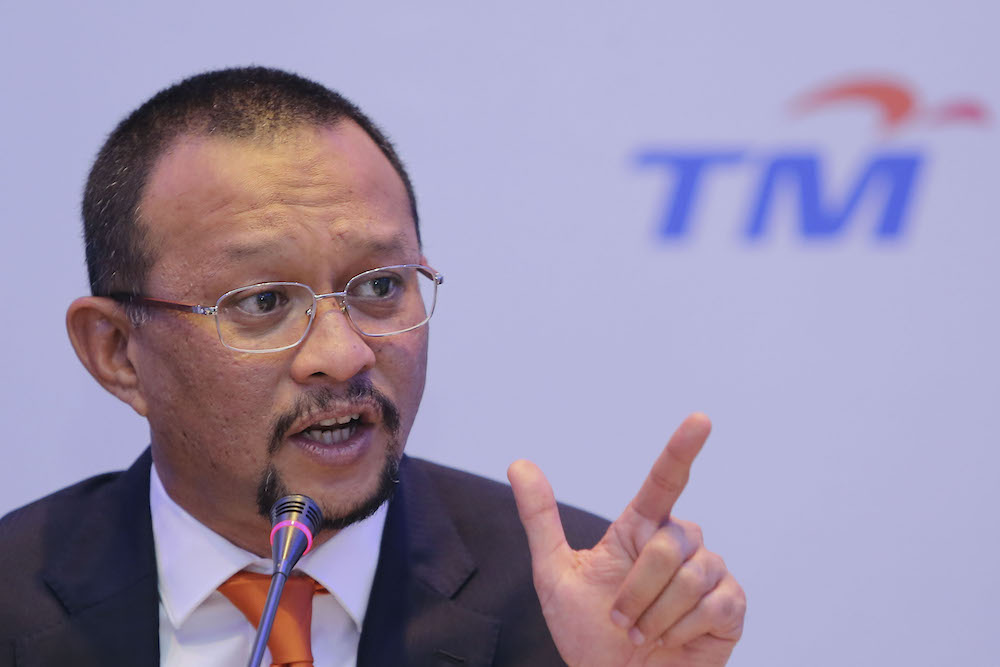 Executive vice-president, Unifi, Imri Mokhtar, speaks during a special media briefing in Kuala Lumpur July 3, 2018. u00e2u20acu201d Picture by Yusof Mat Isa