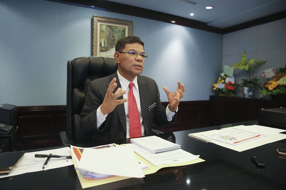 Domestic Trade and Consumer Affairs Minister, Datuk Saifuddin Nasution Ismail, speaks to Malay Mail at his office in Putrajaya July 4, 2018. u00e2u20acu201d Picture by Yusof Mat Isa