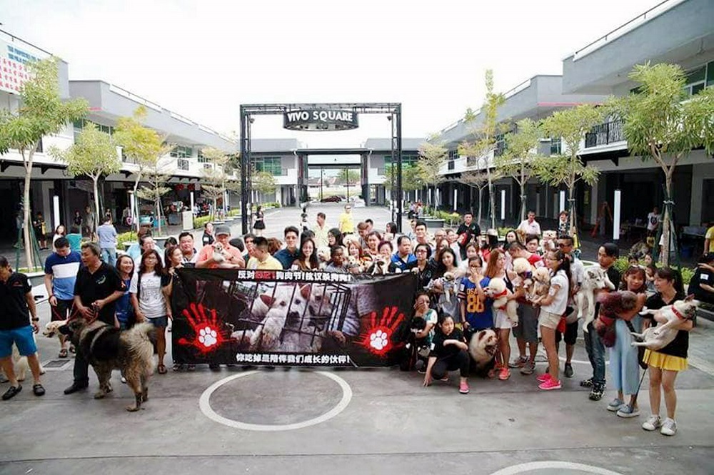 The Anti-Yulin Dog Meat Festival began in 2016, with the most recent event attracting about 300 participants. u00e2u20acu201d Picture courtesy of Kwong Wahnn