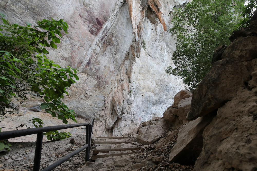 There is only one main pathway leading to a small staircase that leads to the artwork, which is around 40 metres from ground level. — Picture by Marcus Pheong