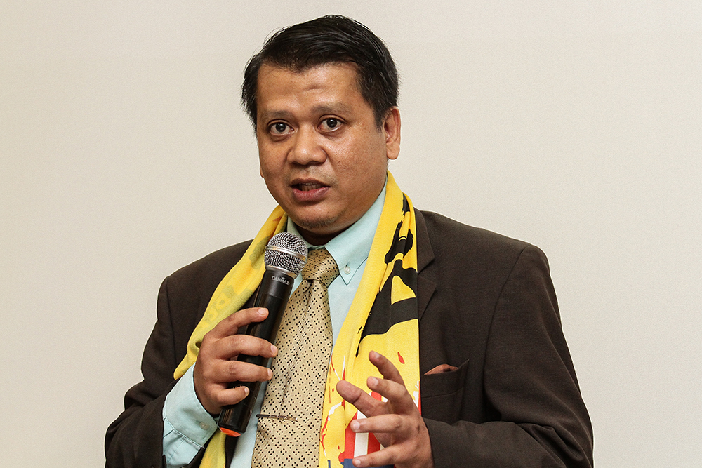 Bersih 2.0 acting chairman, Shahrul Aman, speaks during the launch of the Election Observation Report of the 14th General Election in Kuala Lumpur July 13, 2018. u00e2u20acu201d Picture by Miera Zulyana