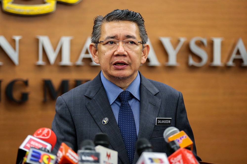 Minister of Agriculture and Agro-based Industry, Salahuddin Ayub, speaks to media during a press conference at the Parliament building in Kuala Lumpur July 19, 2018. u00e2u20acu201d Picture by Ahmad Zamzahurinn