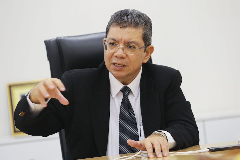 Foreign Minister Datuk Saifuddin Abdullah speaks to Malay Mail during an interview at his office in Putrajaya July 26, 2018. u00e2u20acu201d Picture by Yusof Mat Isa
