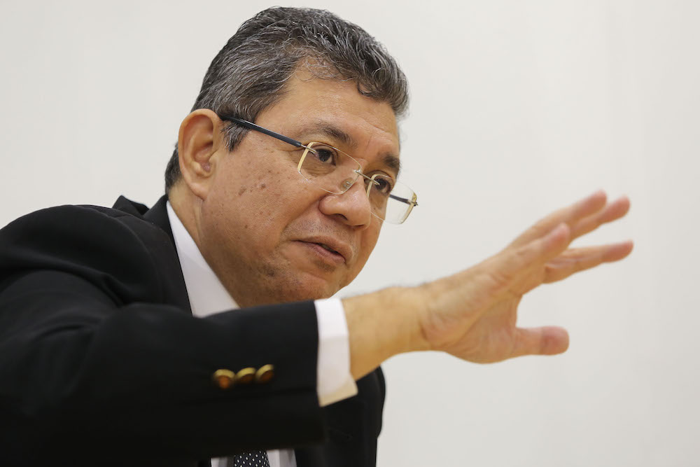 Foreign Minister Datuk Saifuddin Abdullah speaks to Malay Mail during an interview at his office in Putrajaya July 26, 2018. u00e2u20acu201d Picture by Yusof Mat Isa