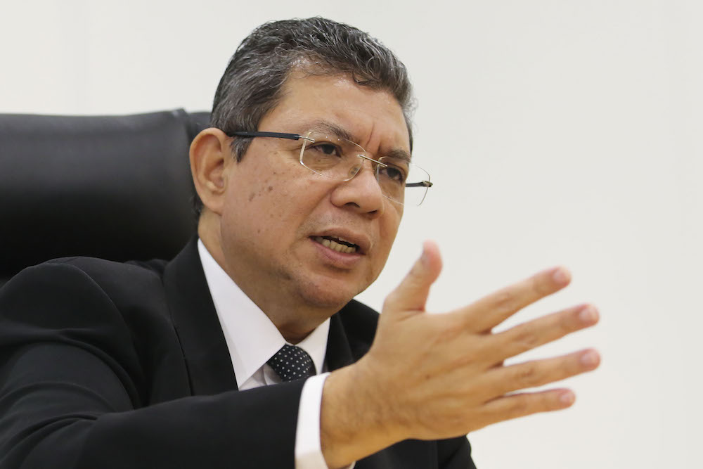 Foreign Minister Datuk Saifuddin Abdullah speaks to Malay Mail during an interview at his office in Putrajaya July 26, 2018. u00e2u20acu201d Picture by Yusof Mat Isa