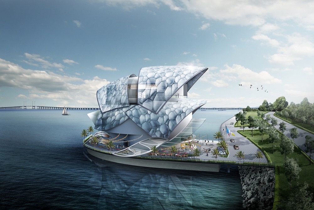 An artistu00e2u20acu2122s impression of the Lin Xiang Xiong Art Gallery.