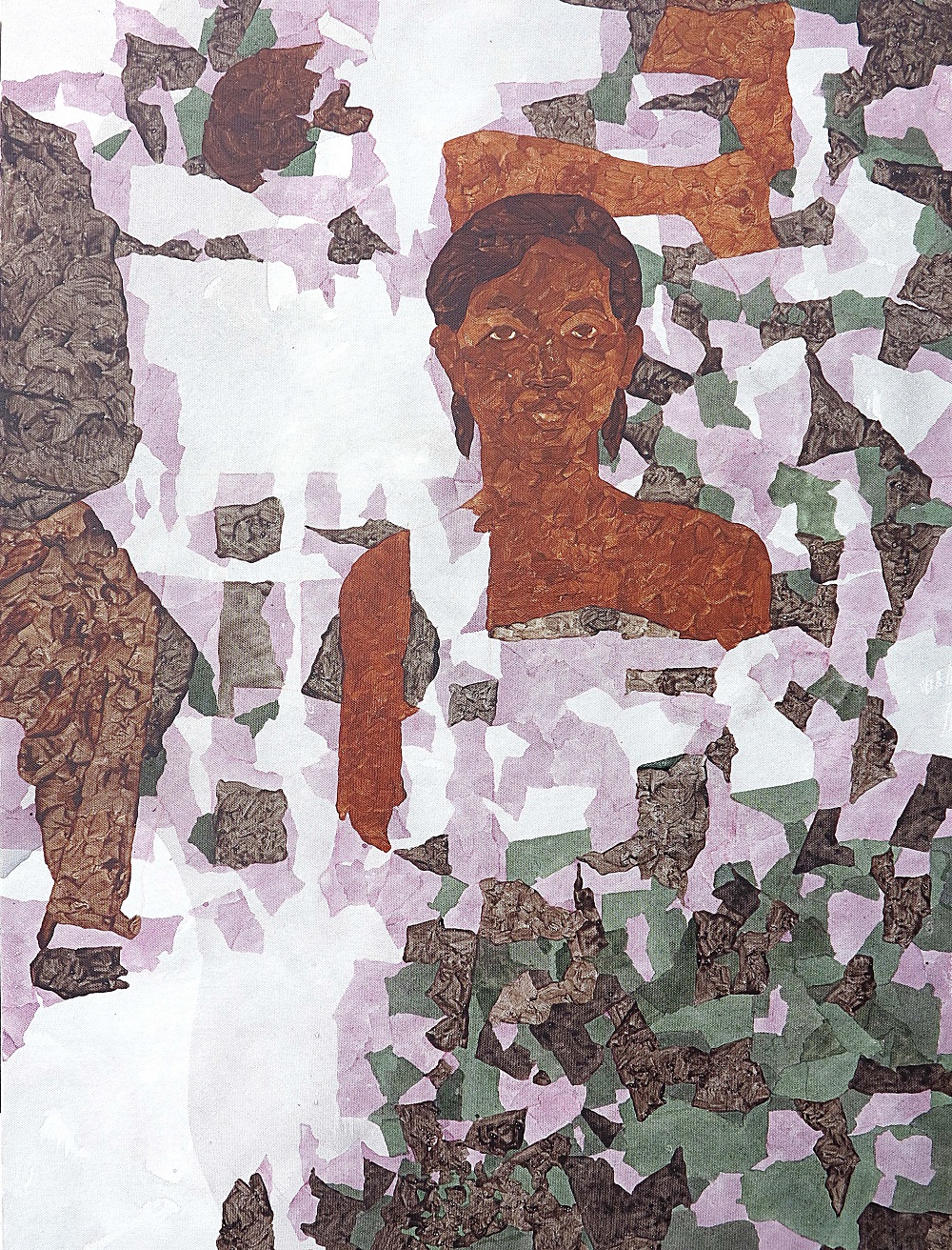 Artwork titled ‘Pink Garden’ by Jintana Piamsiri on display at the Thailand and Malaysia Fusion 4 joint exhibition at the Galeri Seni Mutiara in George Town July 28, 2018. — Picture by Paul Toh