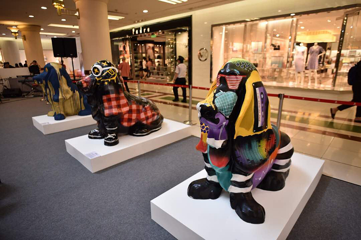 These sculptures were offered for a charity auction. — Picture courtesy of Hush Puppies Malaysia