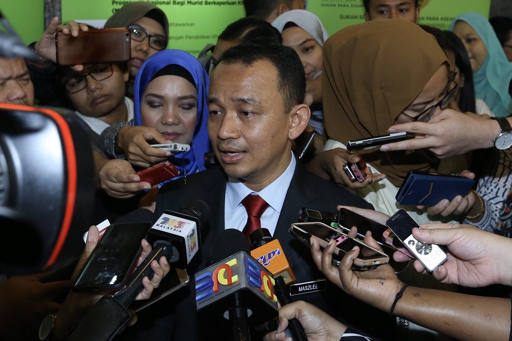 Education Minister Maszlee Malik speaks to reporters after the launch of the Malaysian Education Development Plan in July 30, 2018. u00e2u20acu201d Picture by Miera Zulyana