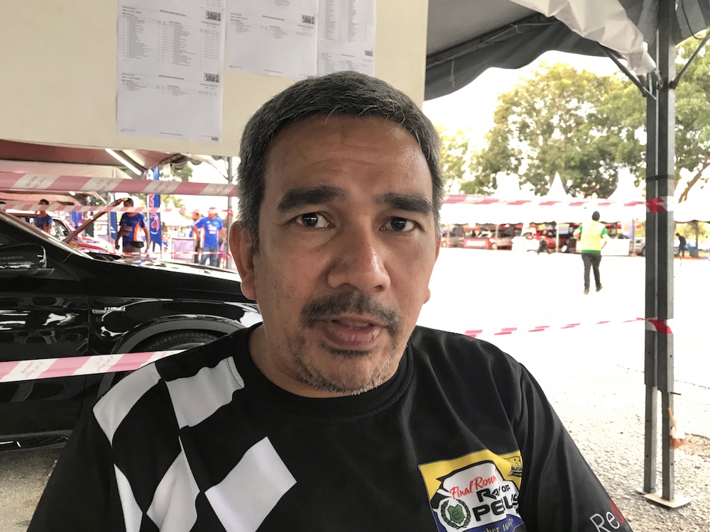Arish Qutb says the dry weather spells faster times. u00e2u20acu201d Picture by Ben Tan