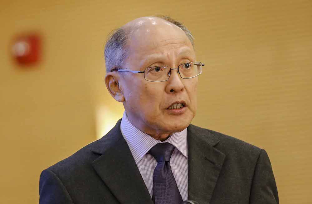Investigator in charge Datuk Ir Kok Soo Chon speaks during a press conference on the MH370 Safety Investigation Report in Putrajaya July 30, 2018. u00e2u20acu201d Picture by Firdaus Latif