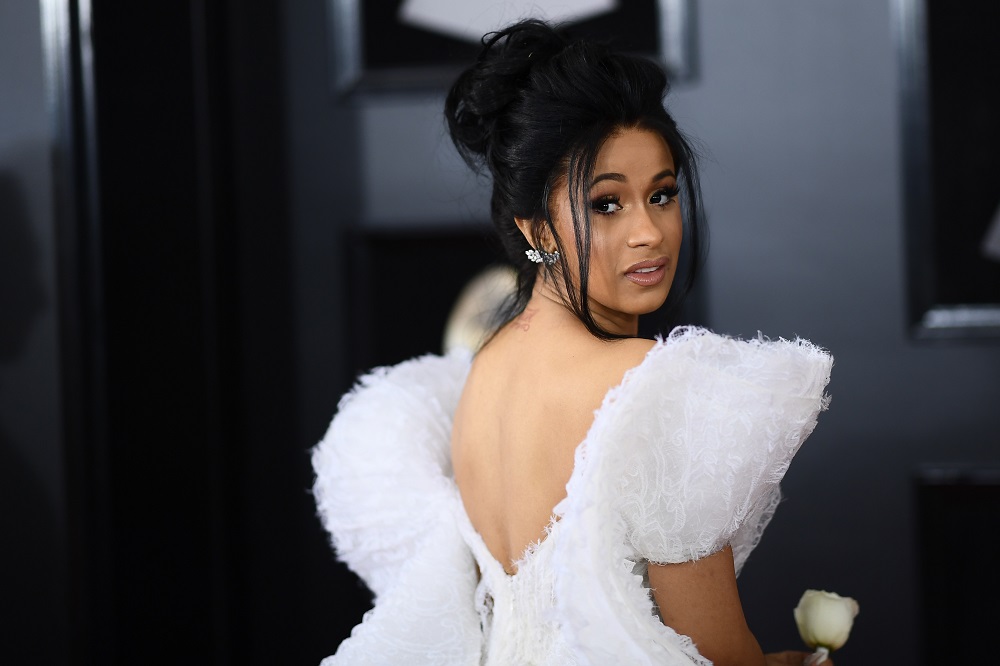 Rapper Cardi B arrives for the 60th Grammy Awards on January 28, 2018, in New York. u00e2u20acu201d AFP pic