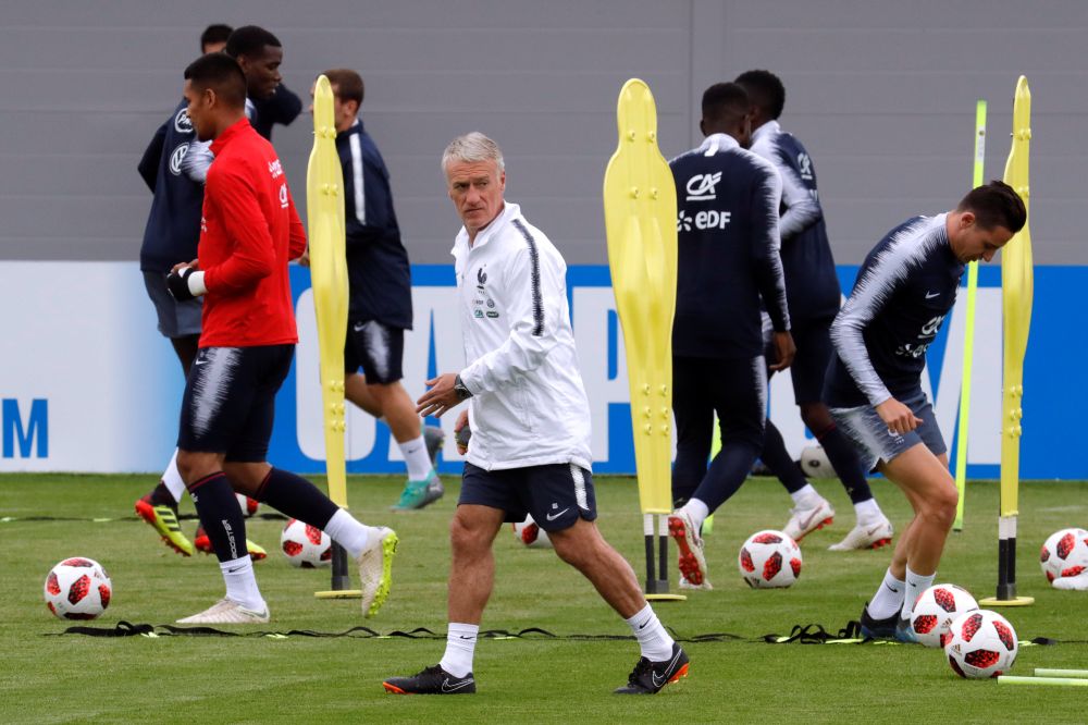 France coach Didier Deschamps is seen during a training session in Istra, Russia July 4, 2018. u00e2u20acu2022 Reuters pic