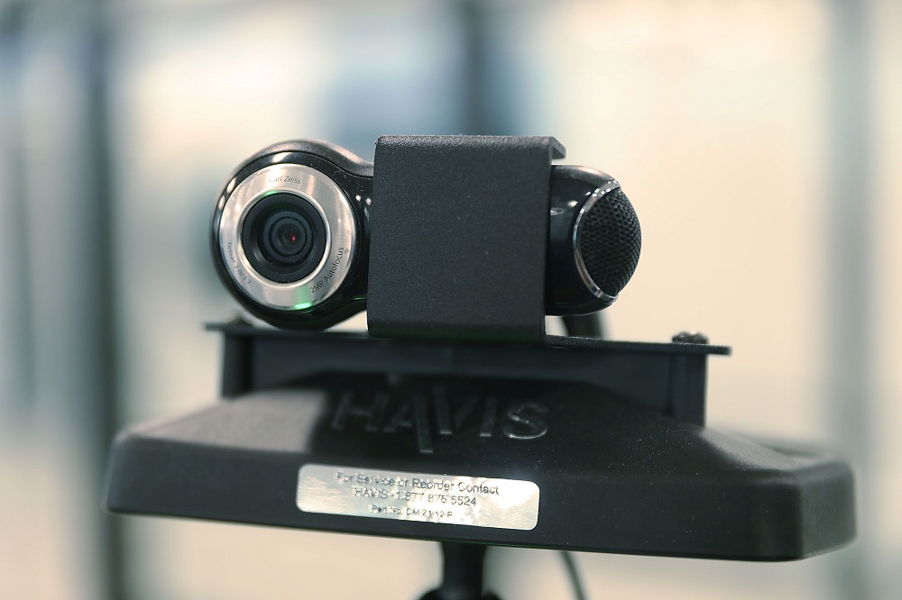 The camera is seen on a facial recognition device as U.S. Customs and Border Protection officers use it Miami International Airport to screen travellers entering the United States on February 27, 2018 in Miami, Florida. u00e2u20acu201d AFP pic