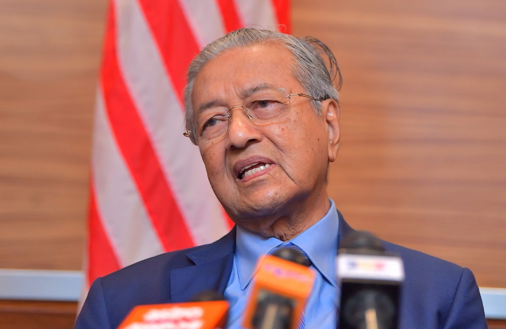 Prime Minister Tun Dr Mahathir Mohamad speaks during a press conference in Jakarta June 29, 2018. u00e2u20acu201d Bernama pic