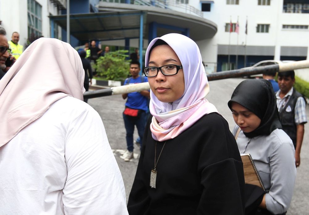 Fadiah Nadwa Fikri is pictured outside IPD Brickfields July 11, 2018. u00e2u20acu201d Picture by Razak Ghazali