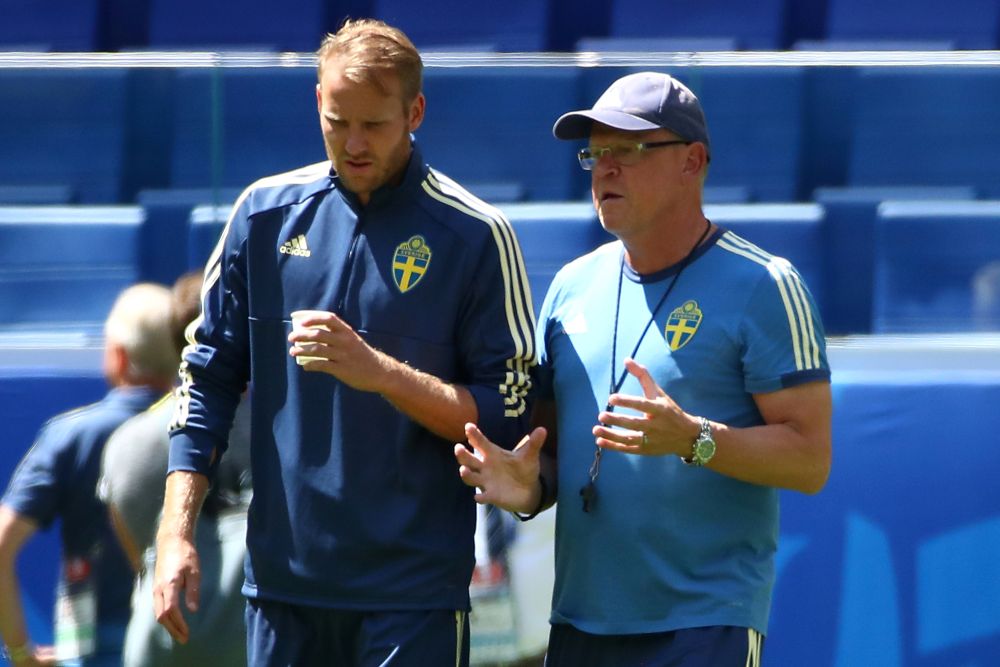 Swedenu00e2u20acu2122s coach Janne Andersson is seen during a training session in Samara July 6, 2018. u00e2u20acu2022 Reuters pic