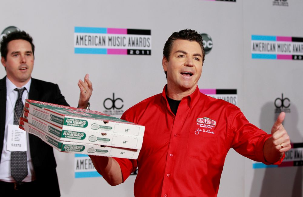 John Schnatter  founder and chief executive of Papa John's Pizza, arrives at the 2011 American Music Awards in Los Angeles November 20, 2011. u00e2u20acu201d Reuters pic