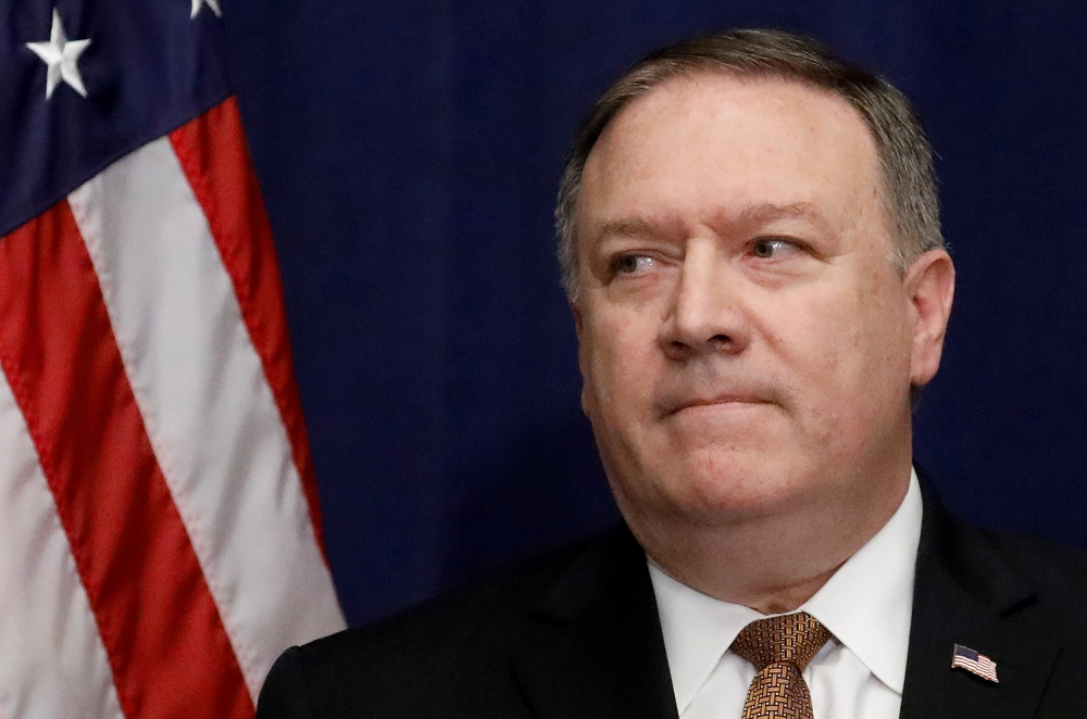 US Secretary of State Mike Pompeo speaks during a news conference following a meeting with North Korea's envoy Kim Yong-chol in New York, May 31, 2018. u00e2u20acu201d Reuters pic