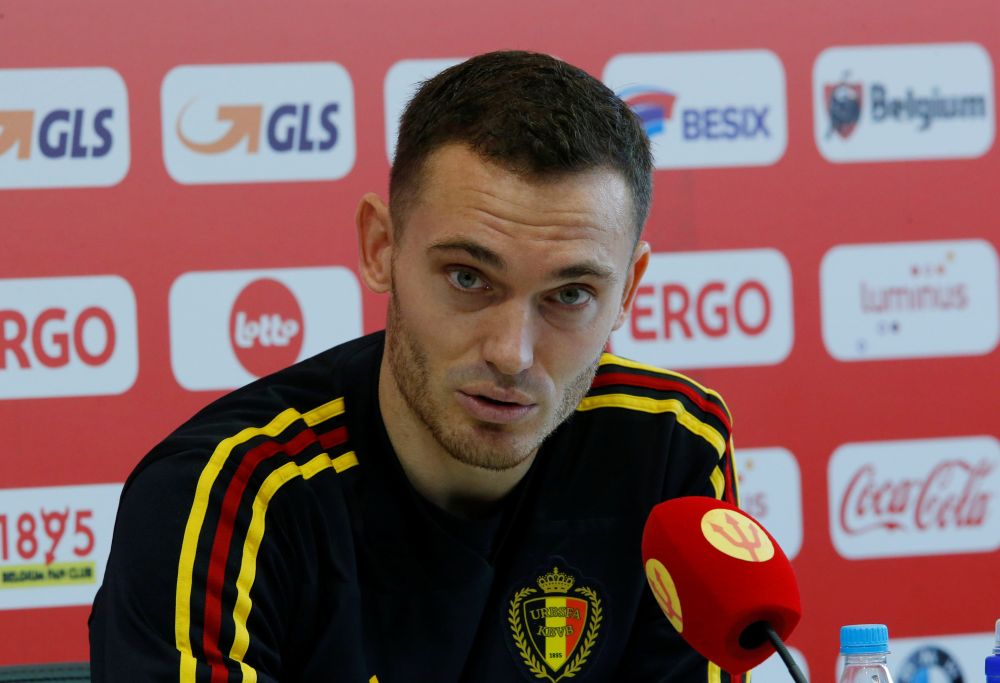 Belgium's Thomas Vermaelen speaks during a press conference in Dedovsk, Russia July 9, 2018. u00e2u20acu2022 Reuters pic