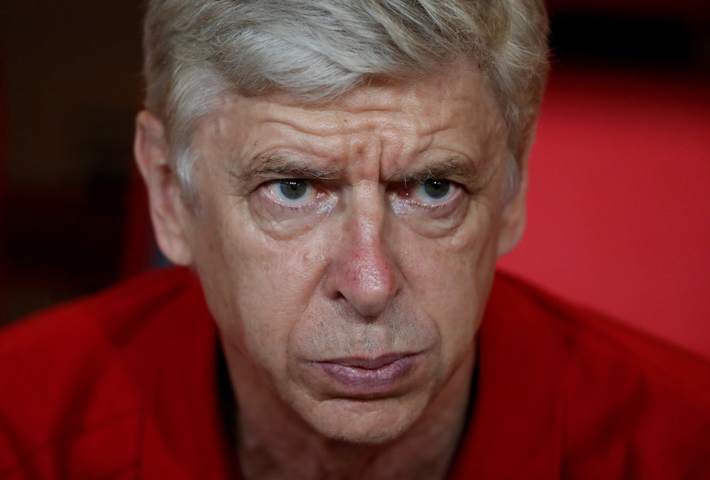 Former Arsenal manager Arsene Wenger during a pre-season friendly at the  Bird's Nest stadium, Beijing June 22, 2017. u00e2u20acu201d Reuters pic