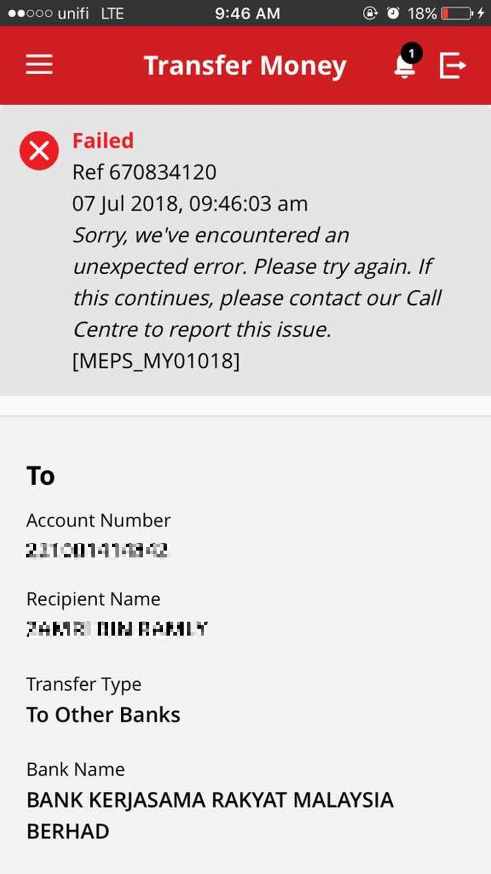 The Bank Rakyat account set up to help pay Datuk Seri Najib Razak’s RM1 million bail has been frozen. ― Picture courtesy of Datuk Zalmah Abdul Rahman, Pekan Wanita Umno chief
