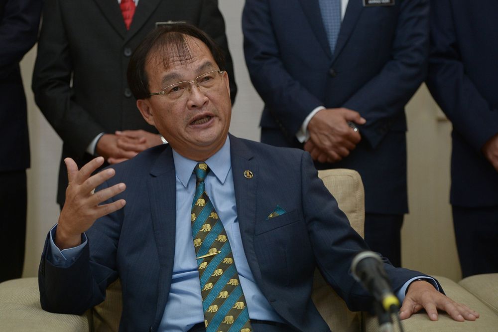 Baru Bian speaks to reporters at the Works Ministry in Kuala Lumpur July 3,  2018. u00e2u20acu2022 Picture by Mukhriz Hazim