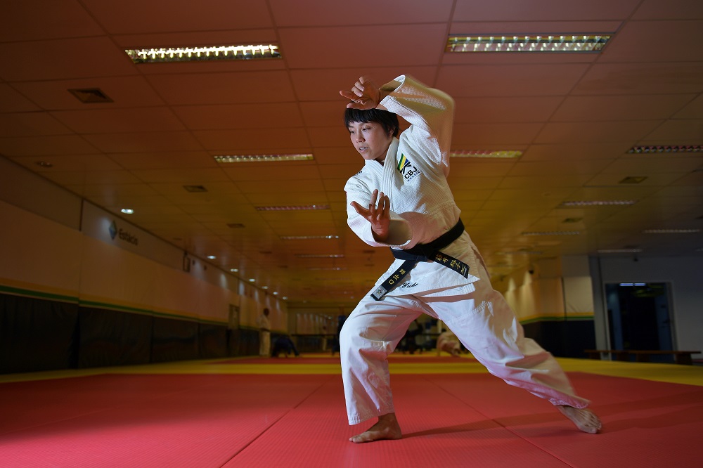 Japanese 35-year-old black belt Yuko Fujii, head coach of the Brazilian menu00e2u20acu2122s national team, warms up before giving a class in Rio de Janeiro, Brazil June 26, 2018. u00e2u20acu201d AFP pic
