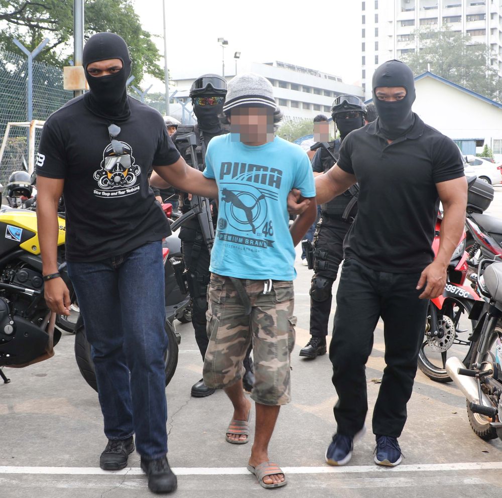 Police arrested seven suspects from four states for alleged links to several terrorist groups. u00e2u20acu201d Picture courtesy of Bukit Aman police