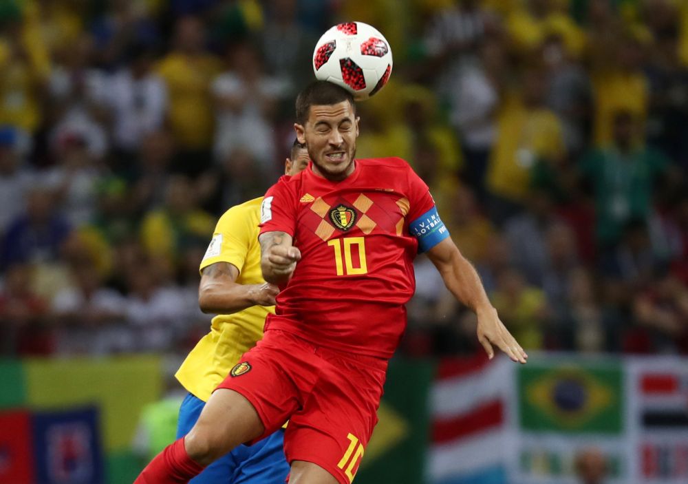 Belgium's Eden Hazard in action during the match against Brazil this morning, July 7,2018. u00e2u20acu2022 Reuters pic