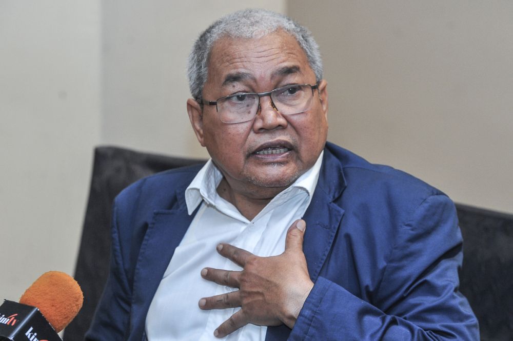 Datuk Ibrahim Ali speaks to the media during the u00e2u20acu02dcAffirmative Action in Malaysia: Paradigm Shift in Higher Educationu00e2u20acu2122 book launch in Kuala Lumpur July 13 2018. u00e2u20acu201d Picture by Shafwan Zaidon