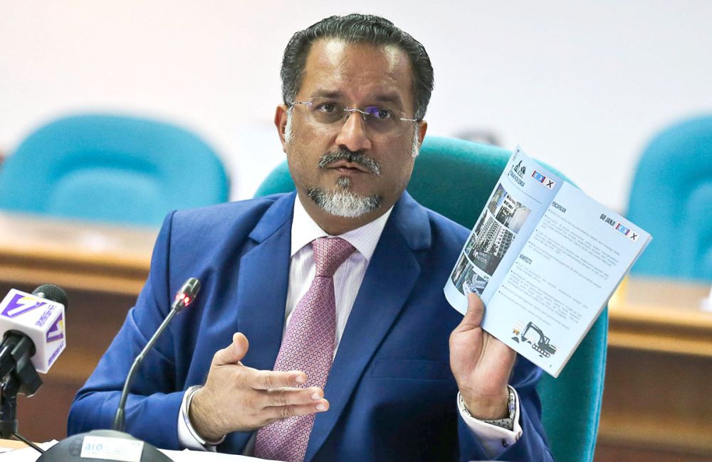 Jagdeep says Penang has fulfilled all four of its election pledges for housing within two months. u00e2u20acu201d Picture by Sayuti Zainuddinn