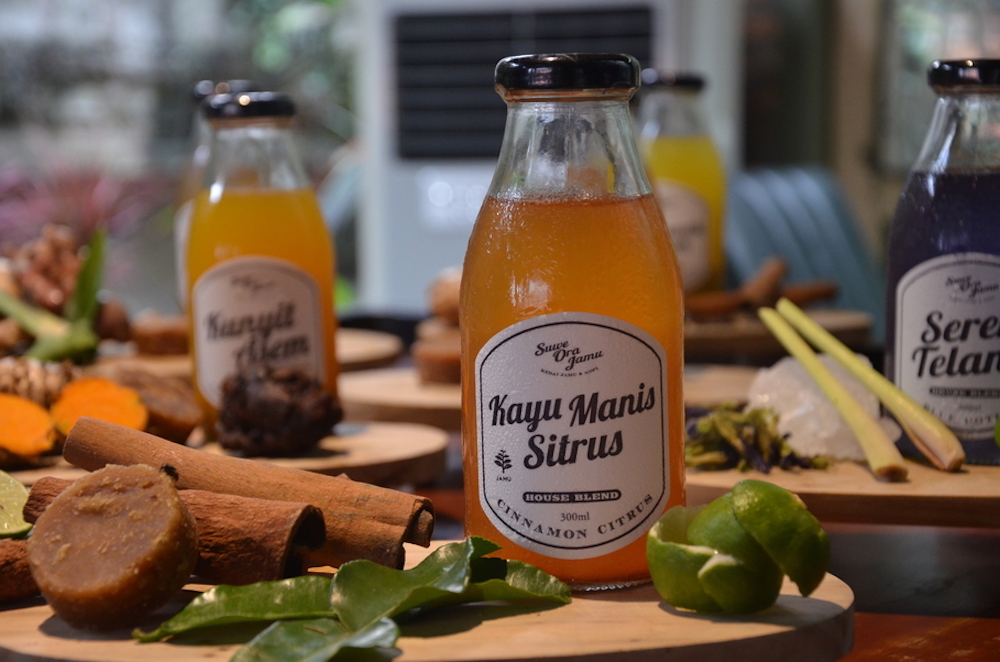 Suwe Ora Jamuu00e2u20acu2122s bottled jamus range. u00e2u20acu201d Jakarta Globe pic