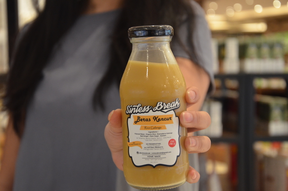 Sinless Break’s Beras Kencur is sweet and milky. — Jakarta Globe pic