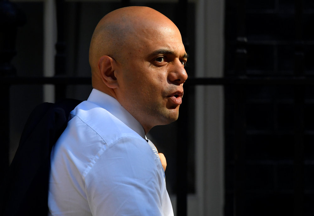 Britain's Home Secretary Sajid Javid arrives in Downing Street in London June 26, 2018. u00e2u20acu201d Reuters pic